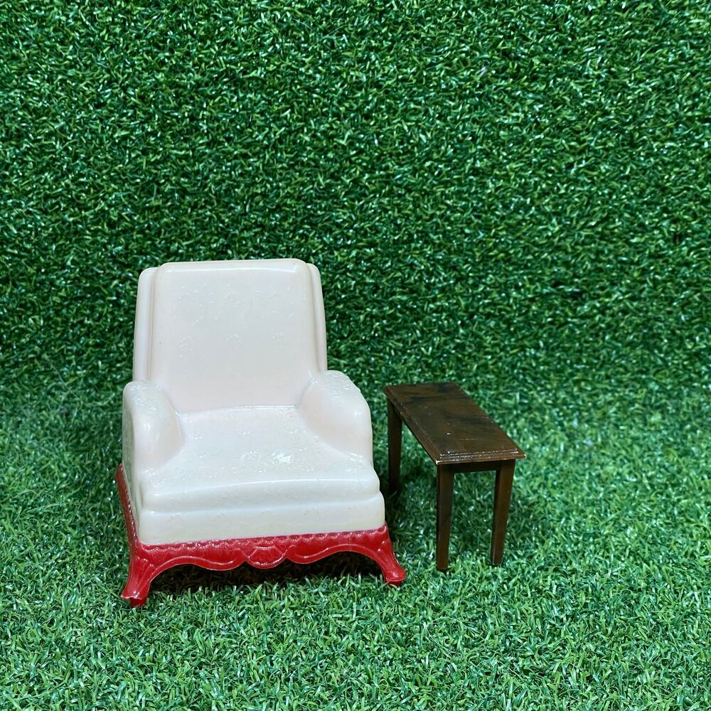 Vintage Mid Century Living Room Miniature Dollhouse Furniture Set